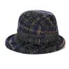 Thickened Warm Fisherman Hat Tweed Bucket Hat Vintage Women's Woolen Knitted Hat  For Ladies