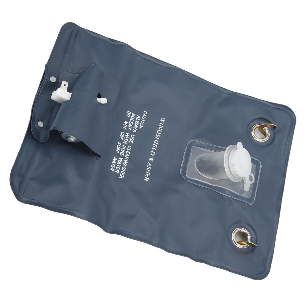 Windshield Washer Kit Easy Replaceable Convenient Practical Washer Bag Kit Cleaning Tools with Pump for 12V Car