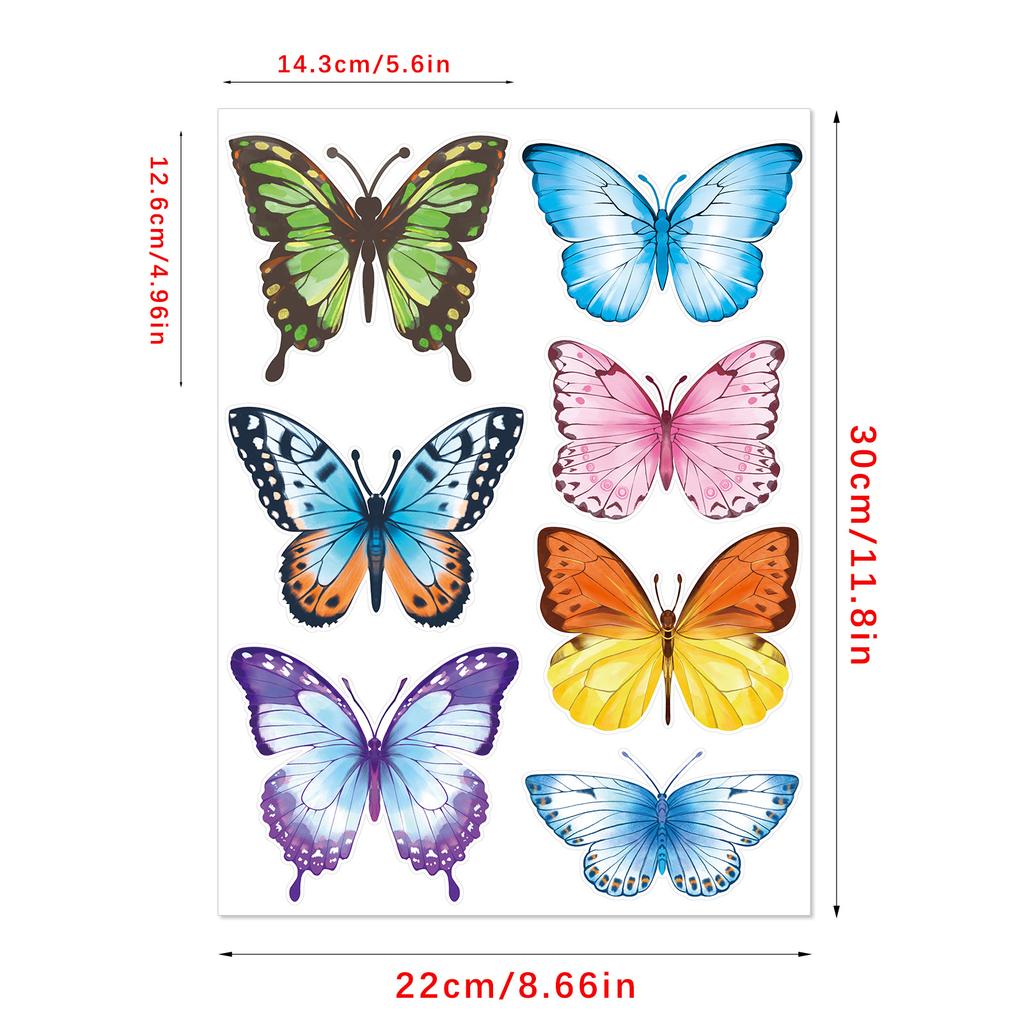 Самоклеящиеся наклейки на стену с изображением мультяшной бабочки для украшения дома, фона для детской комнаты, сделай сам