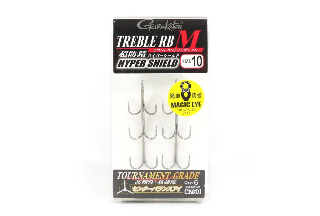 Gamakatsu 67460 Treble Hook RB M Hyper Shield Size 10 (7805)