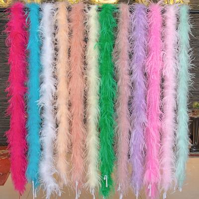 Размер 2/1 Красивый пушистый шарф из страусиных перьев, платье, юбка, одежда, шаль, поделки, аксессуары
