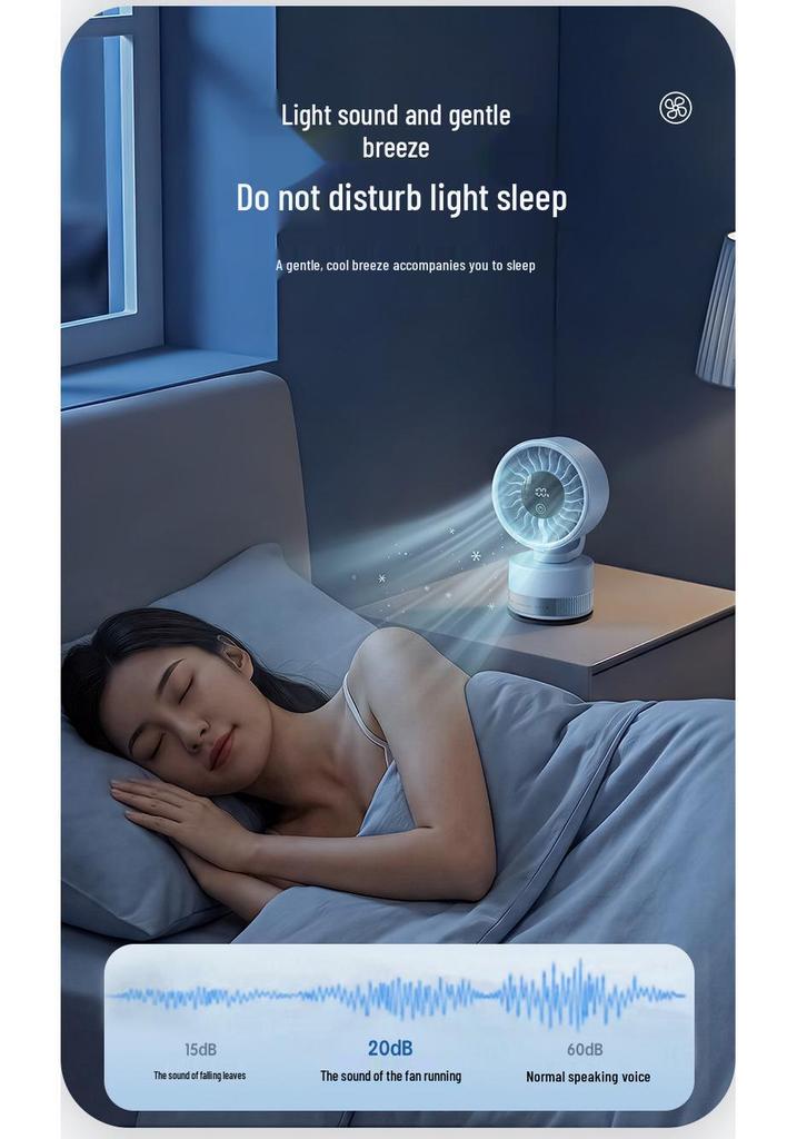 Portable USB Suction Cup Fan - Desktop & Hanging Mini Electric Fan