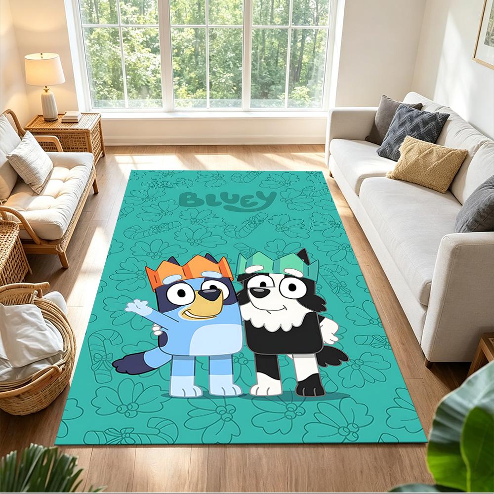 Bluey Carpet Suitable for Entryway Decorate room Hallway Dormitory Antislip Carpet Anime Office Decor Wedding Party Gift