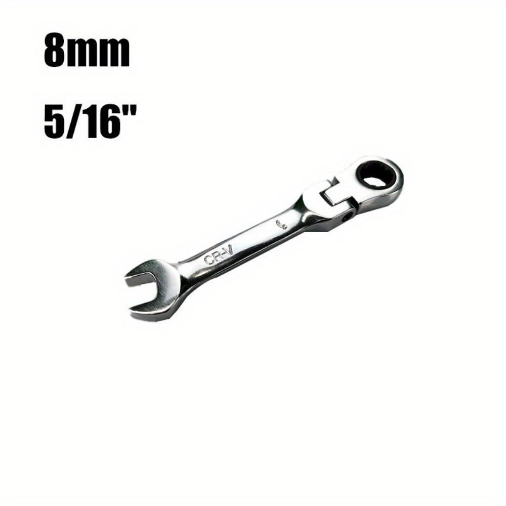 Гаечный ключ Мини Короткая ручка Гаечный ключ Комбинированный ключ Трещоточный ключ Поворотная головка Трещотка