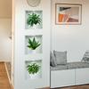 3D Three-Dimensional Potted Green Plant Wallpaper Triptych Living Room Porch Sofa Background Decorative Wall Stickers