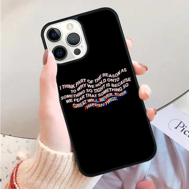 Чехол для телефона с надписью «Грустная депрессия» Черный Цвет Для iPhone 17 Air 16 15 14 Plus 11 12 13 Pro Max Apple max