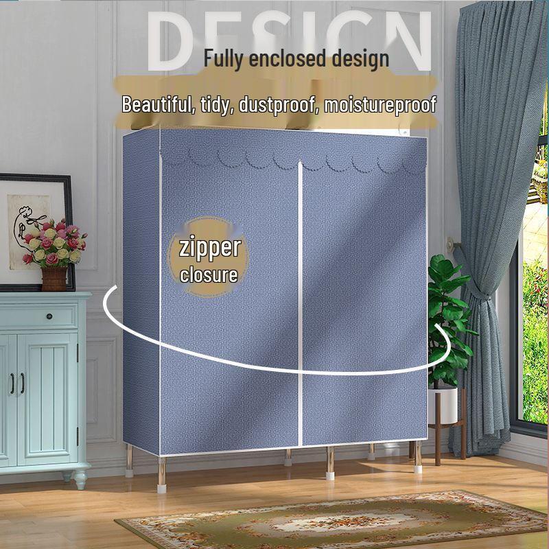 Yu Mei Shi Dai Portable Fabric Wardrobe with Drawers