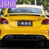 For 2021-2024 MG5 Rear Trunk Lid Lip Spoiler Morris Garages 5 MC Rear Tail Wings ABS Plastic Black Tuning Body Kit Accessories