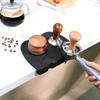 Силиконовый нескользящий коврик для темперирования кофе с держателем для ручки