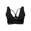 Supportive Breathable Solid Color Yoga Sports Bra Women Underwear Black AR8845-010