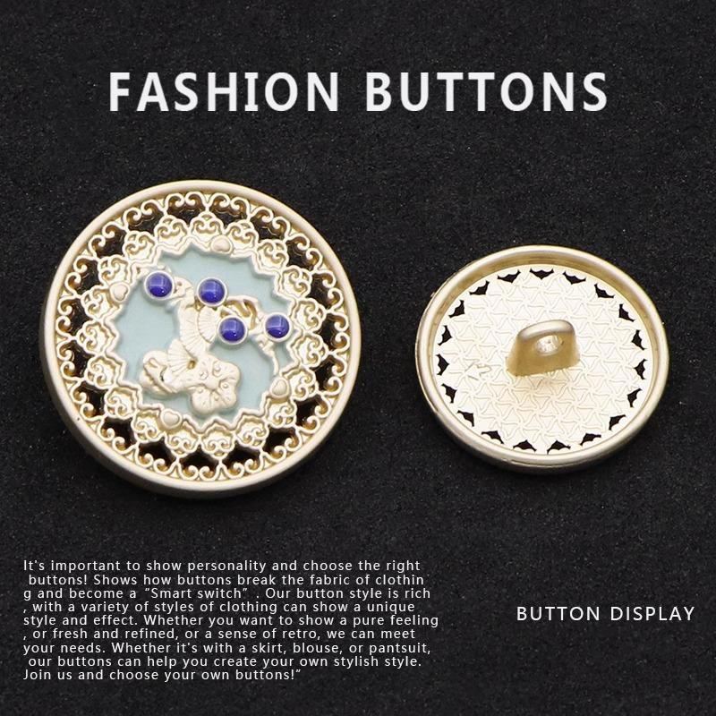 10 шт. Пуговицы для пальто, Национальный стиль, Высококачественные изысканные полые пуговицы ручной работы, Металлические пуговицы для пальто в новом китайском стиле, Пуговицы для одежды