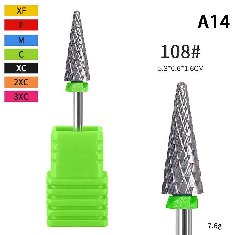 Пилки для ногтей из вольфрамовой стали с хвостовиком для электрической маникюрной машинки