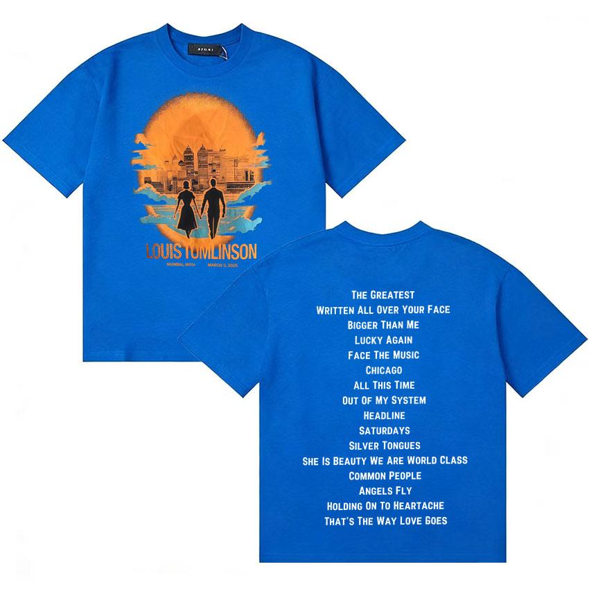 Louis Tomlinson Trendy Album 2026 T Shirt Unisexs Women Summer Short Sleeve Casual Tshirts High Quality Oversized Tshirt Fans Gift