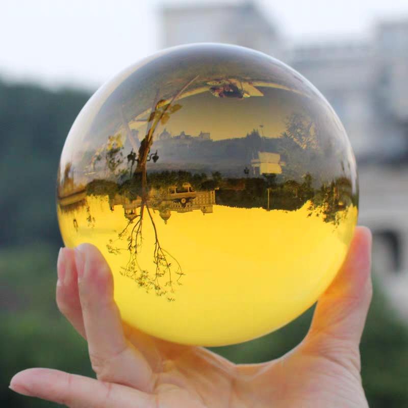 Wholesale Transparent Decorative Purple pink White Green Yellow Red Blue Black Clear K9 Colored Crystal Glass Balls Solid
