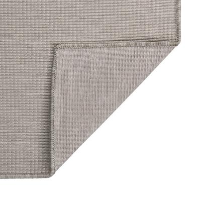 Outdoor Rug Flatweave 80x150 Cm Light Gray