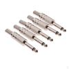 6.35mm Male Plug Speaker Audio Connectors Assembly 5Pcs