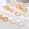 Набор из 12 предметов, Очаровательная богиня, вечерние украшения, универсальный набор колец с резьбой по бабочке для ночного клуба