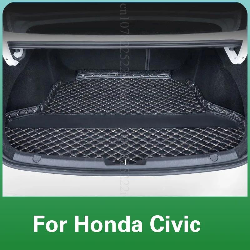 Car Trunk Mats for Honda Civic 11th Gen FE FL 2021-2025 Rear Trunk Boot Liner Cargo Pad Floor Tray Carpet Accessories Waterproof