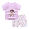 Summer Baby Boys Outfits Short Sleeve Cartoon Printing Casual Tops Printed Short Pants 2pcs Sport Suits