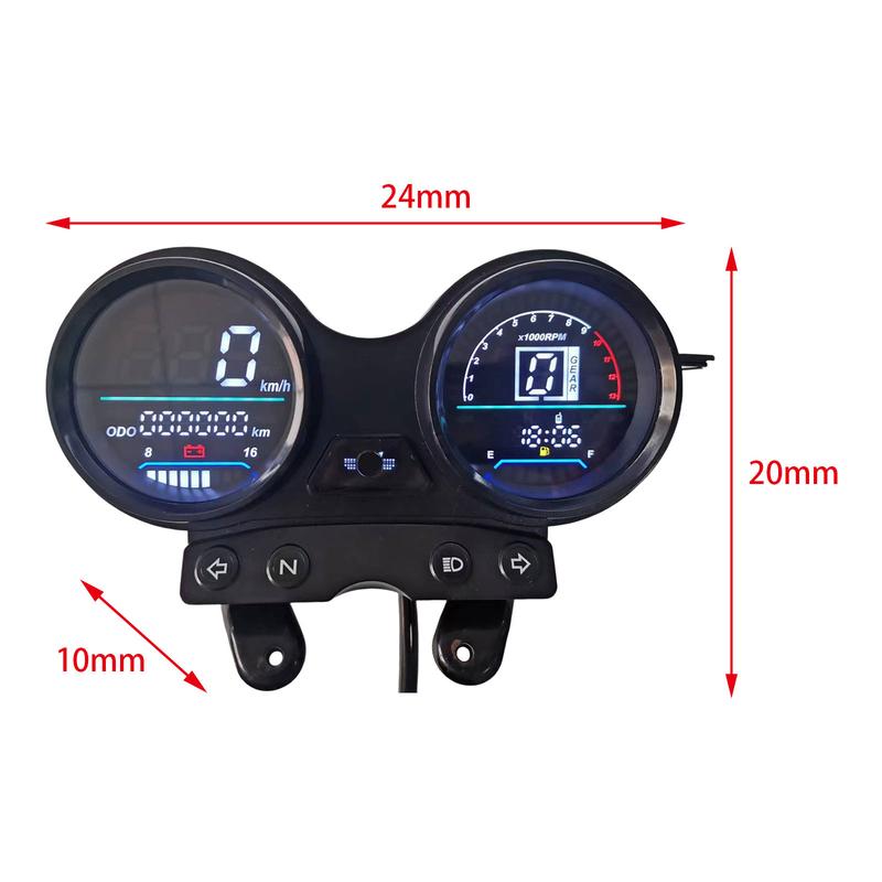 Motorcycle oil Meter Modified YBR125 Voltage Oil Level Speed With USB Charging Function Electronic Models for Honda CG125 2000-2
