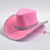 Новая Розовая Ковбойская Шляпа Для Женщин Западная Ковбойка Stetson Девочек Горячая Девушка Вечеринка Платье Джазовые Шляпы
