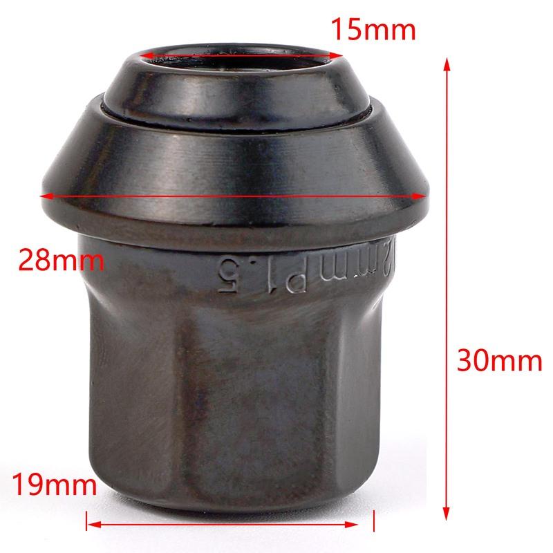 4 шт. Литые Диски Автомобиля Гайки M12X1.5 19MM Болты Шпильки Колесные Гайки Автомобиля Аксессуары Для Ford Focus Transit Streetka MK2 MK3 MK4 ST