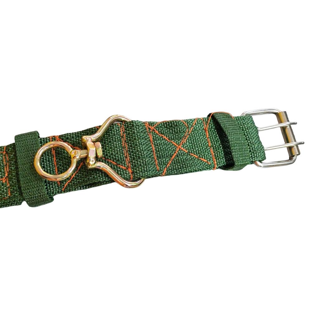 Green Dog Double-Breasted Necklace Adjustable Strong Dog Collar Metal Buckle Safety Thickening for Medium Large Dogs
