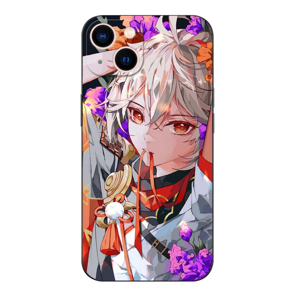 Black Tpu Case For Motorola Moto G31 G40 Fusion G41 G50 G51 Edge30 G10 G20 G30 G100 5G G22 Genshin Impact