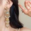 Винтажные Индийские Музыкальные Подвески с Кисточками Длинные Серьги для Женщин, Бохо Серьги для Отпуска, Экзотический Этнический Стиль, Модные Серьги