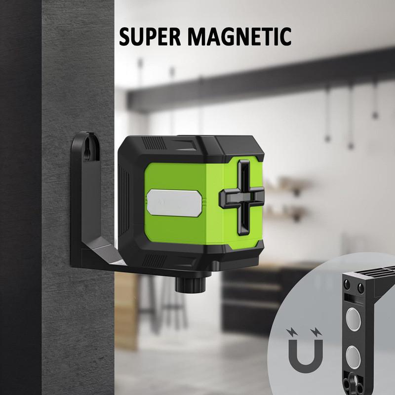 3.7V 360° High Precision Auto Self Leveling Laser Projector Small Two Line Laser Level Horizontal Vertical Cross Measuring Tool