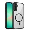 KEYSION Transparent Magnetic Phone Case for Samsung A57 5G A37 A27 5G Silicone+PC HD Clear Shockproof Cover for Galaxy A17 4G 5G