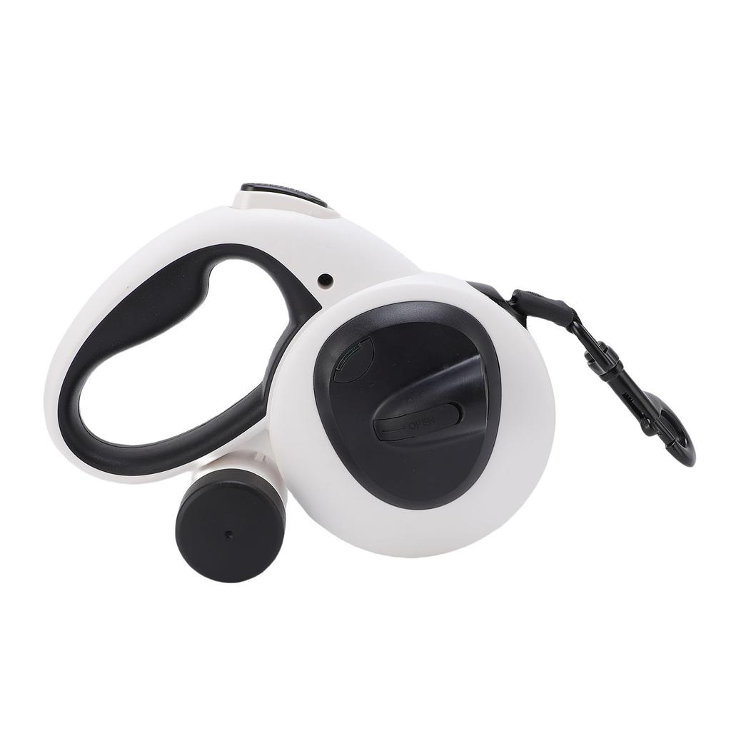 Auto Retractable Pet Leash Soft Grip Reflective Webbing Walking Dog Leash with LED Light 5m Nylon Rope Medium for