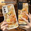 Phone case: 2D flat design suitable for Samsung Galaxy A34 A35 M05 M06 S20 S22 S21 FE Plus 5G protective case, driving Shiba Inu, perfect Christmas an