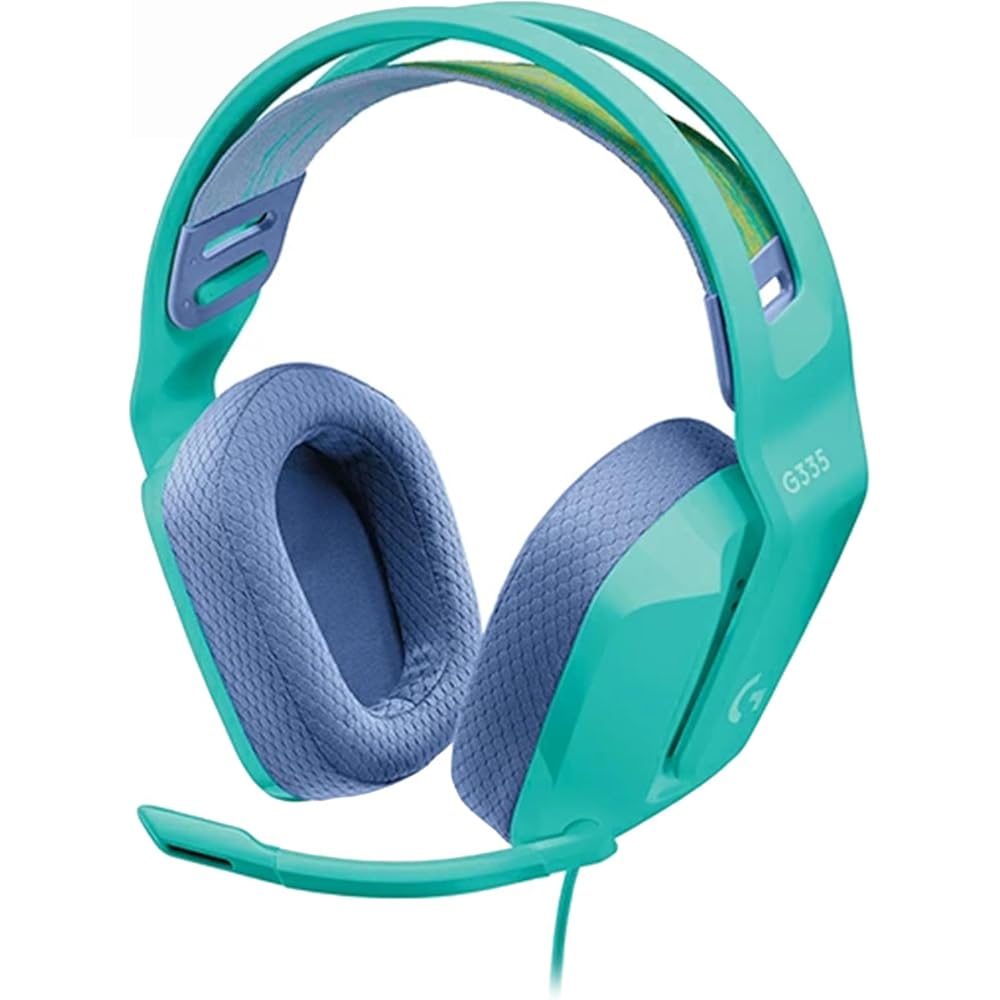 Игровая гарнитура Logicool G G335, 222 г, легкая, 3,5 мм, проводная, стерео, с откидным микрофоном с функцией отключения звука, для PS5, PS4, ПК, Switch, Xbox