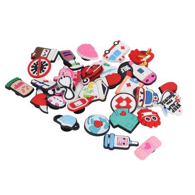 30 шт. Украшения для обуви с отверстиями ПВХ Водонепроницаемые Легкие Не деформирующиеся Легко крепятся Полые Аксессуары для сандалий