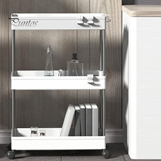 Тележка для хранения, 3-х уровневая мобильная полка-органайзер, большая вместимость, простая установка, регулируемый дизайн, тележка для хранения на колесиках