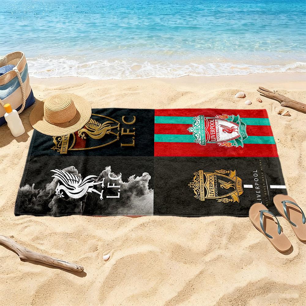 Liverpool Football Club Beach Towel Super Soft Microfiber Quickdry Fabric Comfortable Lightweight