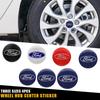 Горячая автомобильная наклейка для Ford 4 шт. 56/60/65 мм Автомобильный стайлинг Наклейки на центральные колпачки колес Значок Эмблема Наклейка для Ford Focus 2 MK2 MK3