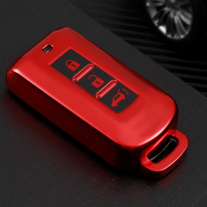 Гальванический чехол для смарт-ключа из ТПУ для автомобиля, чехол-брелок для Mitsubishi Pajero Outlander 3 L200 ASX Eclipse Cross Sport Lancer, держатель, аксессуары