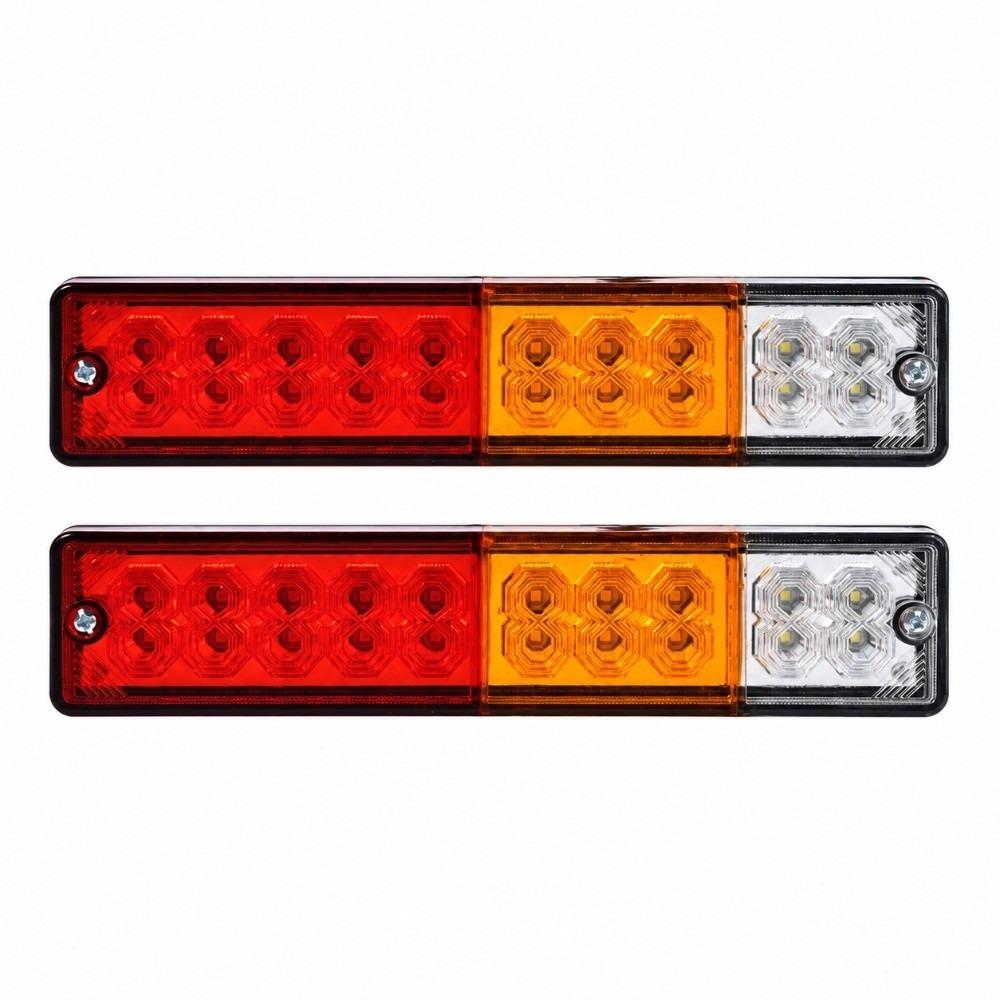 2Pcs 12V Voltage Rear Turn Signal Lights 20 LED Trailer Indicator Lights For Caravan