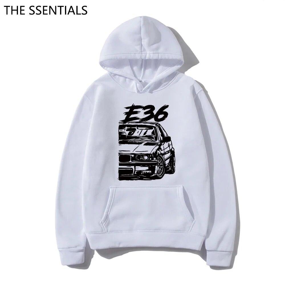 Классические толстовки с капюшоном E30 E46 E92 F80 M3 E36, модная толстовка с буквенным принтом D, пуловер унисекс, пуловер в стиле хип-хоп, толстовка с худи с принтом автомобиля