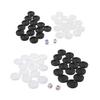 30pcs Black & White Backgammon Chess Plastic International Draughts Checkers