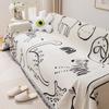 Ins Simple Cartoon Sofa Towel Chenille All-Inclusive Universal Sofa Cover Fabric Four Seasons Universal Sofa Cover Sofa Cover