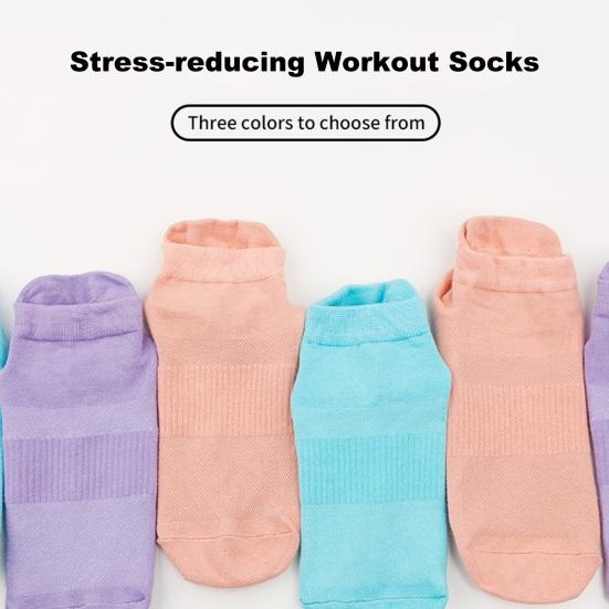 1 Pair Unisex Floor Socks Anti-slip Silicone Bottom Mid-tube No Odor Thickened Warm