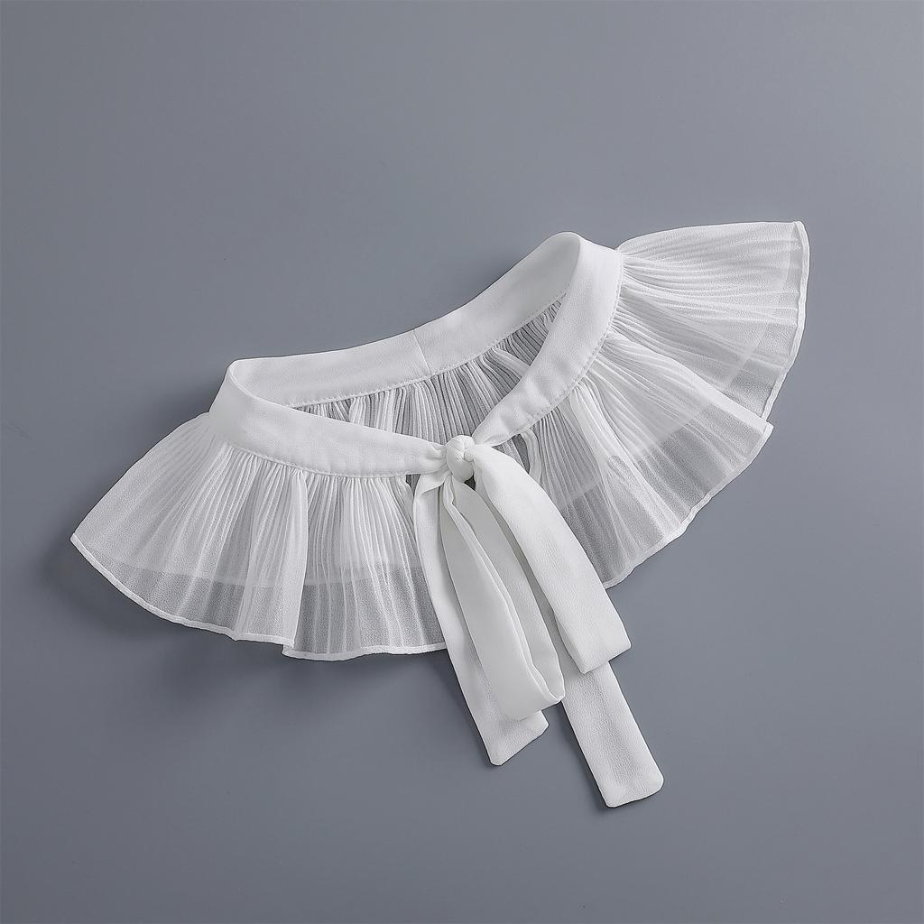 Летнее платье с кружевным цветочным воротником, съемный воротник, декоративная съемная одежда, накидка на плечи, накидка с ложным воротником