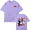 Kpop Band Babymonster Hello Monsters Tour 2026 T Shirt Fans Gift Unisex Women Korean Fashion Oversized T Shirts Pure Cotton Tshirt