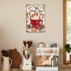 1pc Christmas Hot Cocoa Bar Metal Sign Weather-Resistant Wall Art with Pre-Drilled Holes for Farmhouse, Home, Cafe, Garage Decor