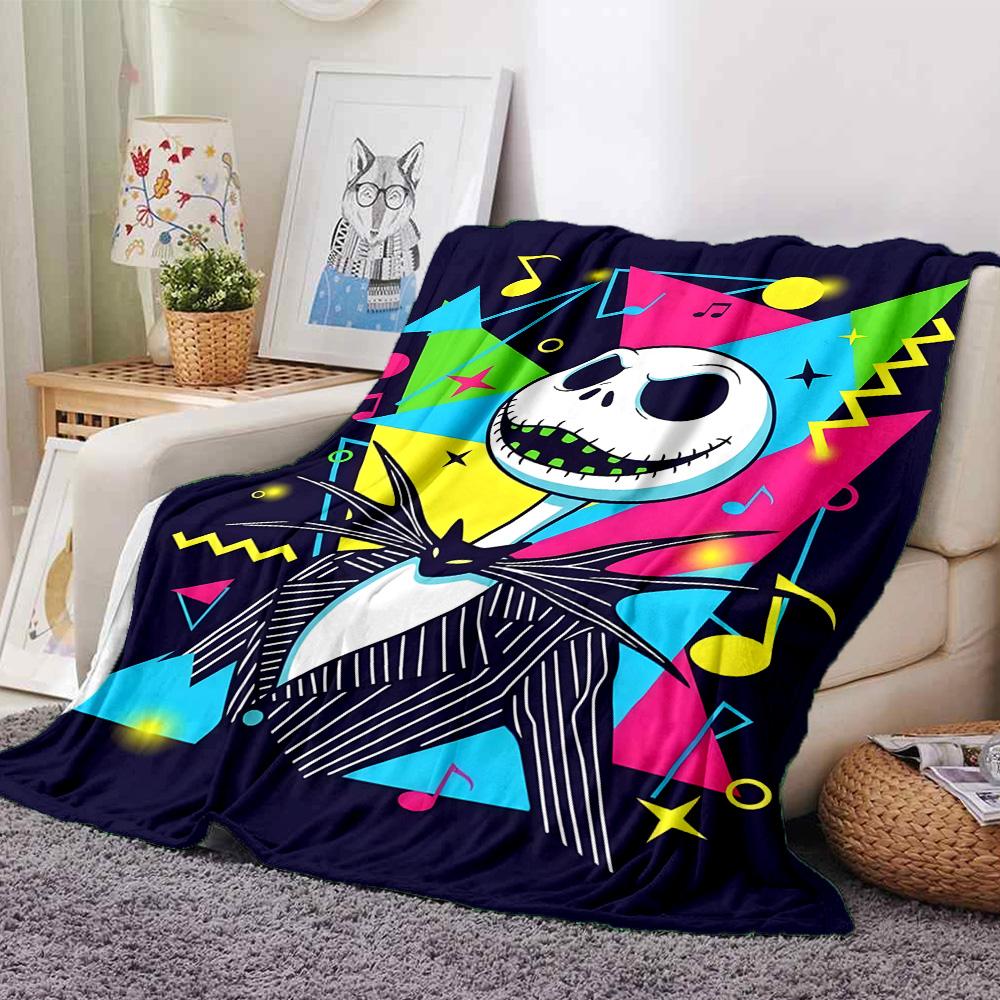 1pc Jack Christmas4 Blanket, Gift, for Men and Women, Soft Blanket, Good for Sofa Bed Couch Travel, Lightweight Flannel Blanket