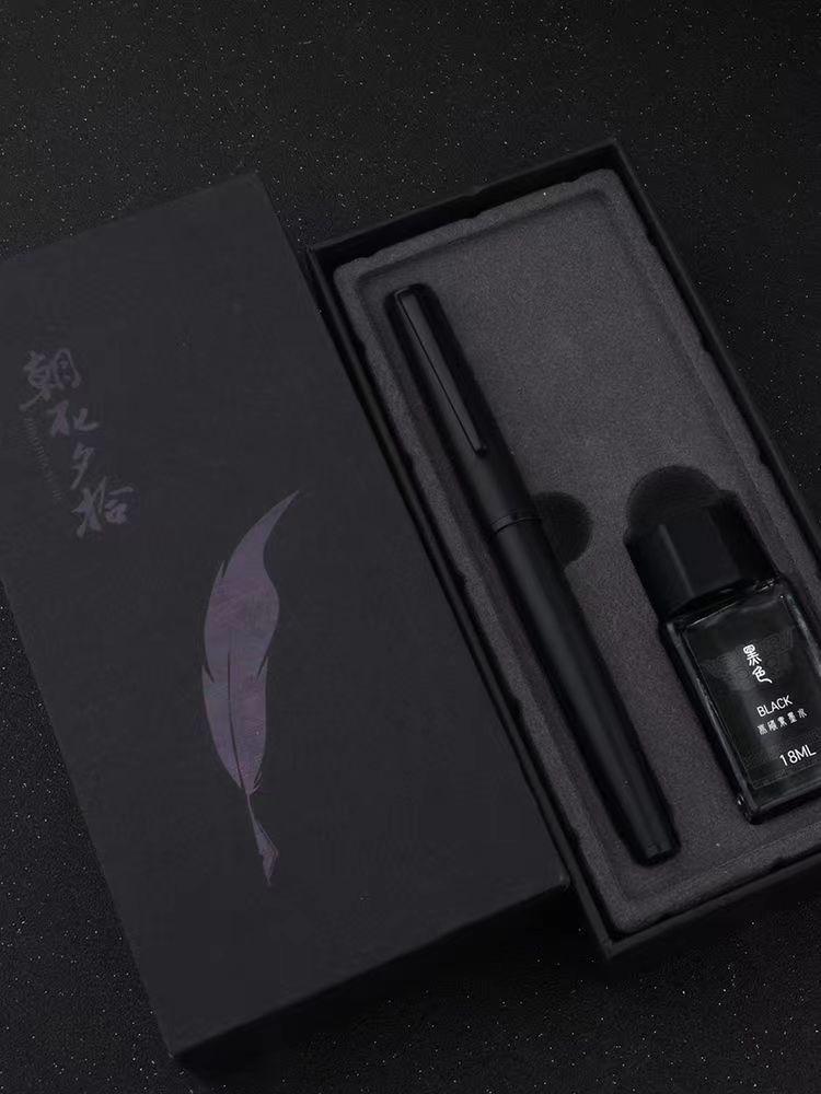 Классическая деловая перьевая ручка Signature с картриджем для практики каллиграфии - Подарочная ручка с гравировкой для студентов