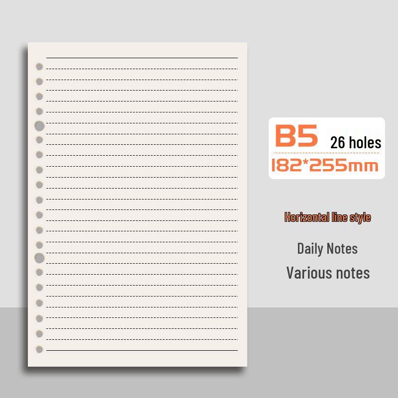 Тетрадь на кольцах B5 с мягкой обложкой, съемный блок в клетку, формат А4/А5, толстая обложка, идеально подходит для подготовки к последипломным экзаменам